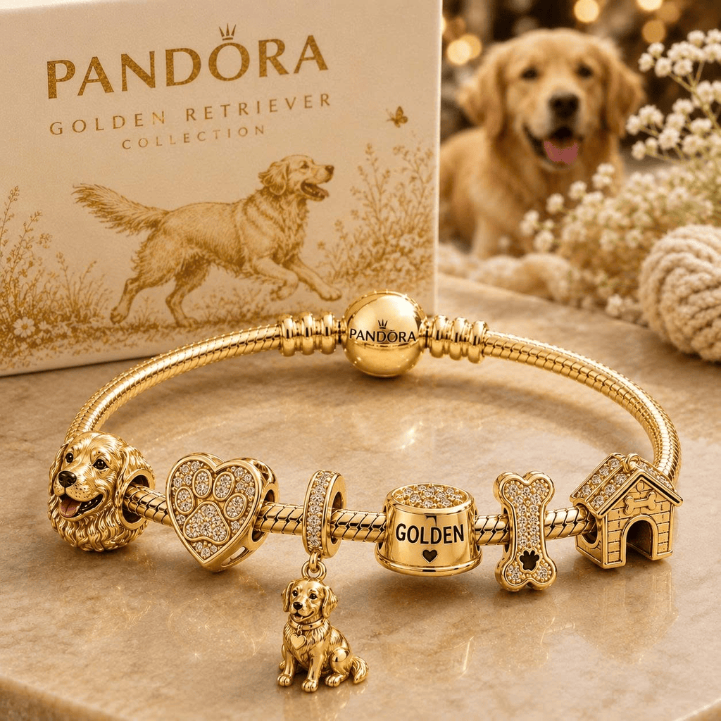GDRV Gold Charm Bracelet Set VTH